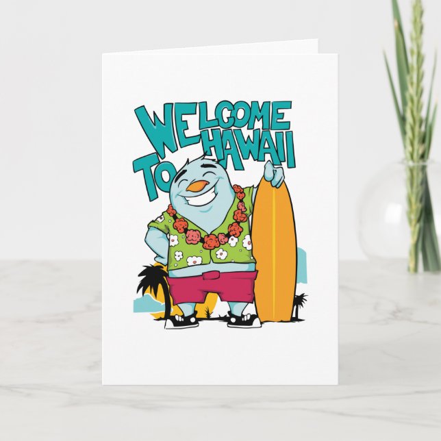 Carte Bienvenue à Hawaii (Devant)