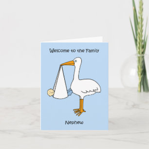 Carte Bienvenue à la famille Nephew