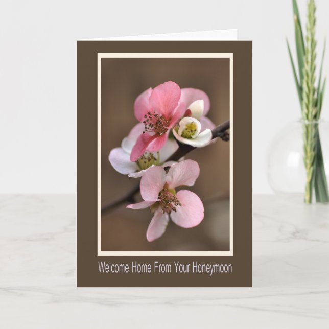 Carte Bienvenue à la maison de votre lune de miel (Devant)