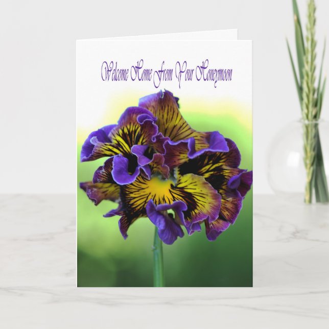 Carte Bienvenue à la maison de votre lune de miel (Devant)