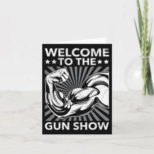 Carte Bienvenue À La Salle De Sport De Gun Show Bodybuil