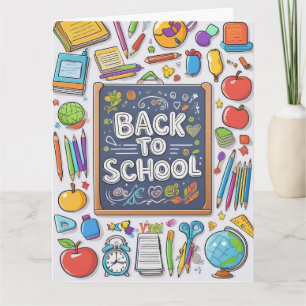 Carte Bienvenue à l'école !