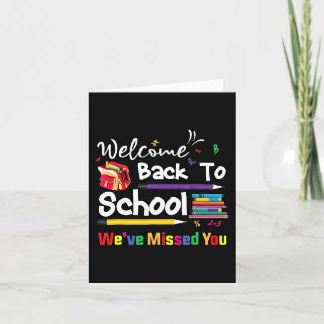 Carte Bienvenue À L'École Nous avons manqué Vous École C (Devant)