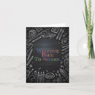 Carte Bienvenue à l'école – Nouvelle année scolaire