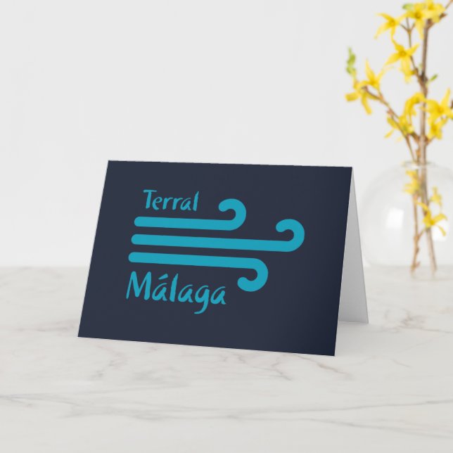 Carte Bienvenue à Malaga 4 : Terral (Fleur jaune)