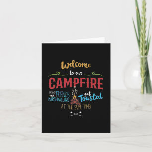 Carte Bienvenue À Notre Camping