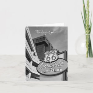 Carte Bienvenue À Springfield Grayscale Penser Votre Car