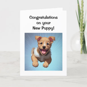 Carte Bienvenue à votre nouveau chiot