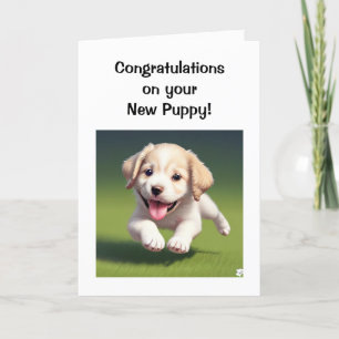Carte Bienvenue à votre nouveau chiot