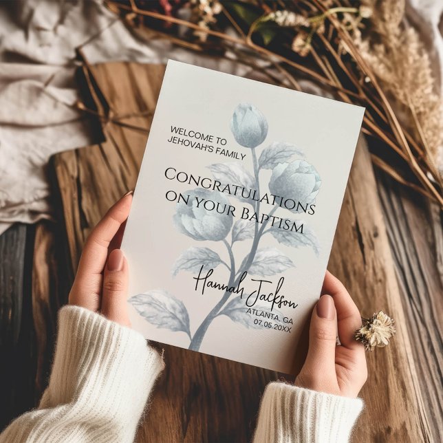 Carte Bienvenue au baptême de la famille de l'Eternel (Créateur téléchargé)