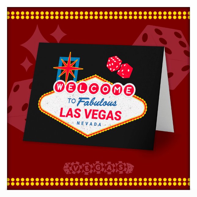 Carte Bienvenue au Voyage Fabuleux de Las Vegas Panneau  (Créateur téléchargé)