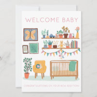 BIENVENUE BÉBÉ Cute Nursery Hommes et femmes Congr