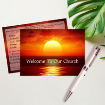 Bienvenue chez nos visiteurs d'église Big Sunset