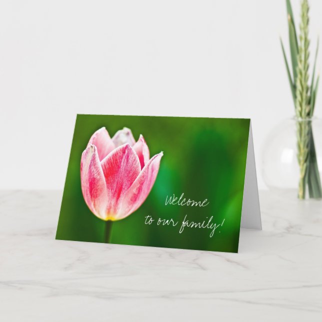 Carte Bienvenue dans la famille (Devant)