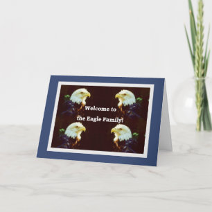 Carte Bienvenue dans la famille Eagle