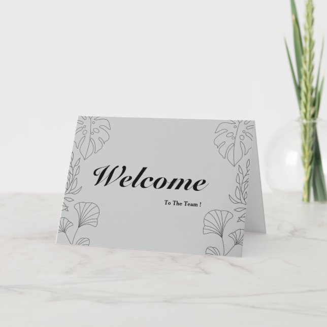 Carte Bienvenue Dans L'Équipe (Devant)