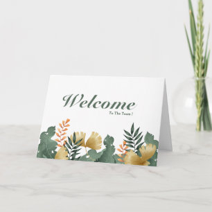 Carte Bienvenue Dans L'Équipe