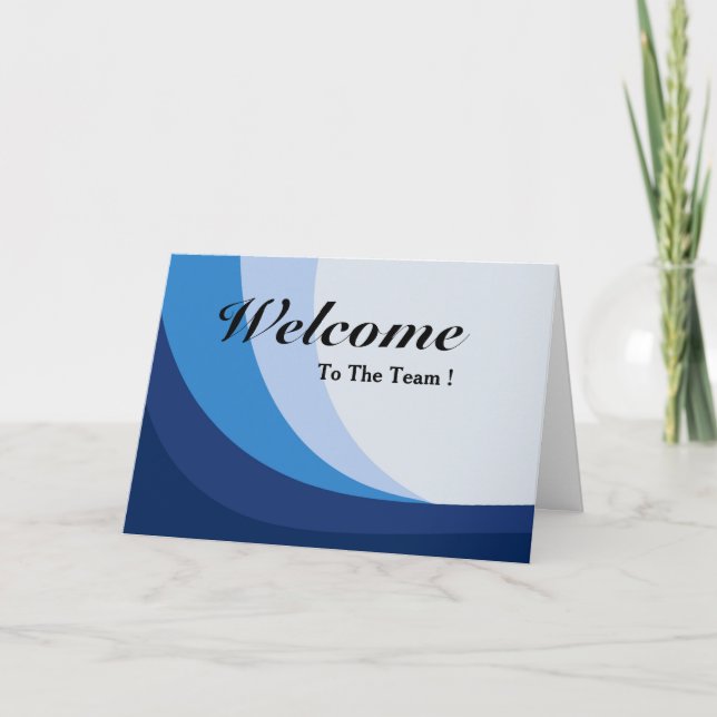 Carte Bienvenue Dans L'Équipe (Devant)