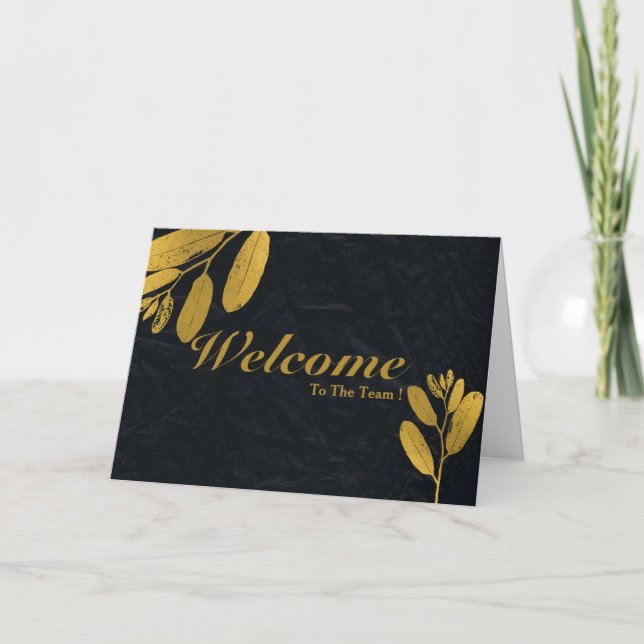 Carte Bienvenue Dans L'Équipe (Devant)