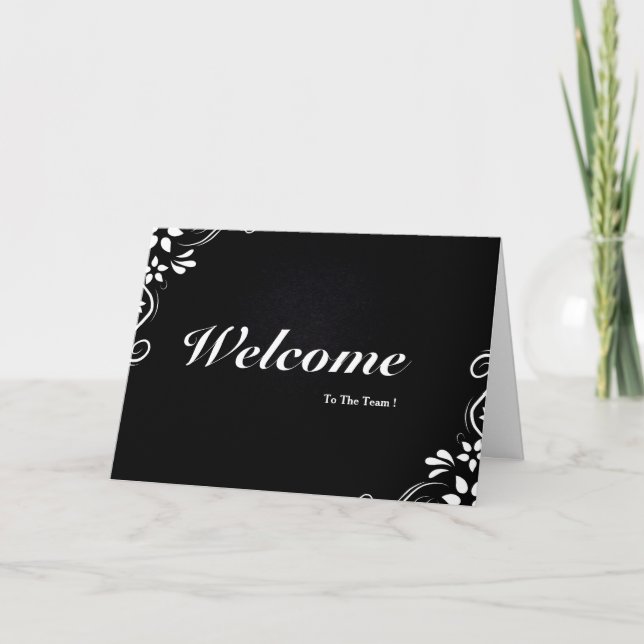 Carte Bienvenue Dans L'Équipe (Devant)