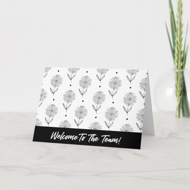 Carte Bienvenue dans l'équipe Nouveau travail d'employé  (Devant)