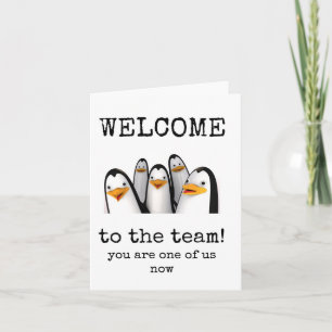 Carte Bienvenue dans l'équipe, vous êtes l'un de nous ma