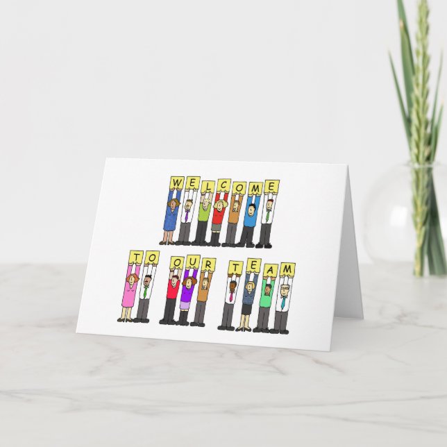Carte Bienvenue dans notre équipe (Devant)