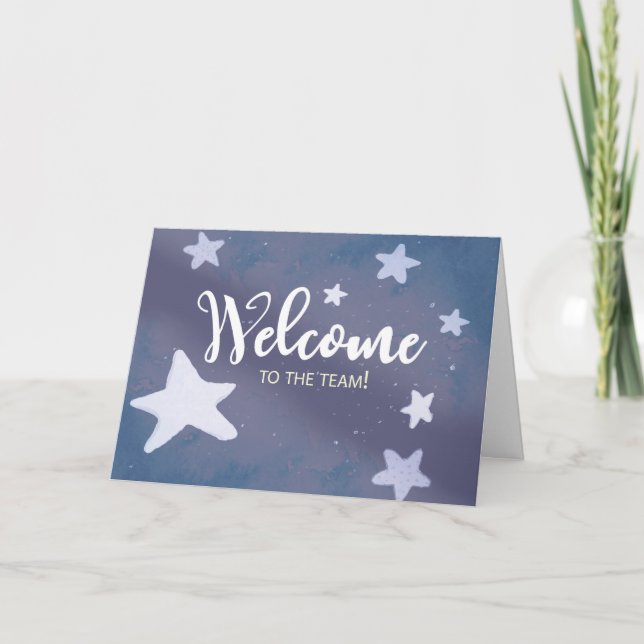 Carte Bienvenue dans Team Business Stars (Devant)