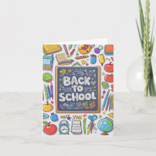 Carte Bienvenue de retour à l'école !