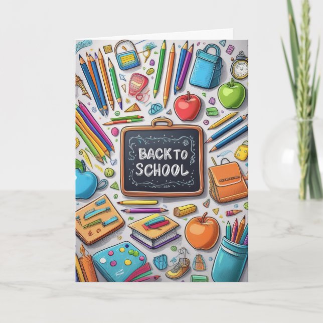 Carte Bienvenue de retour à l'école ! (Devant)