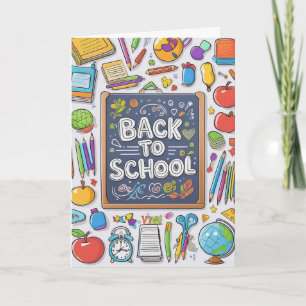 Carte  Bienvenue de retour à l'école !