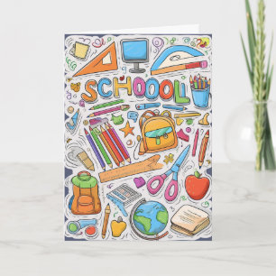 Carte Bienvenue de retour à l'école !