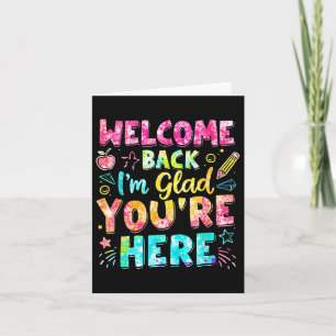 Carte Bienvenue De Retour Je Suis Heureux Que Vous Soyez