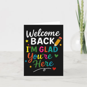 Carte Bienvenue De Retour Je Suis Heureux Que Vous Soyez