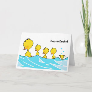 Carte Bienvenue Little One - Oopsie Ducky
