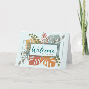 Carte Bienvenue Minimal Boho Souhaitant