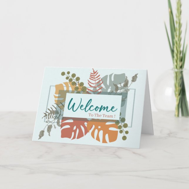 Carte Bienvenue Minimal Boho Souhaitant (Devant)