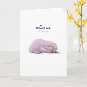 Carte Bienvenue Petit Ours Polaire