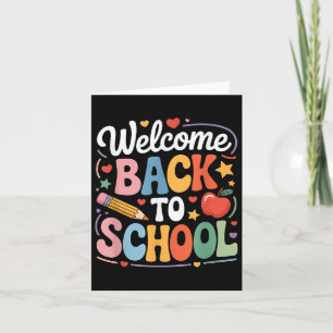 Carte Bienvenue Retour À L'École Cute Enseignant Premier