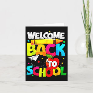 Carte Bienvenue Retour À L'École Fun Étudiant Love Ki