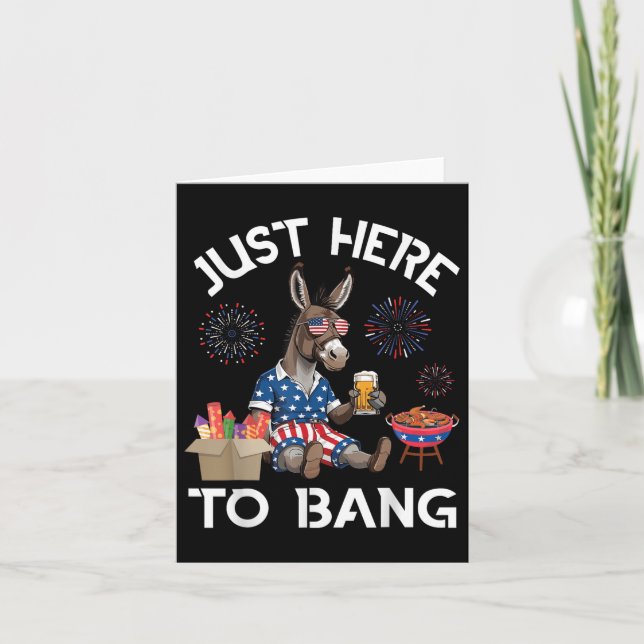 Carte Bière À Dos Bbq Juste Ici Pour Bang 4E De (Devant)