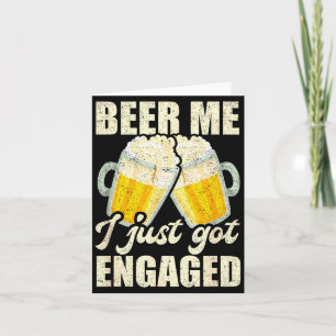 Carte Biére à moi je suis fiancée Fun Amour de bière de 