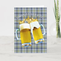 Bière de fête des pères en plaid