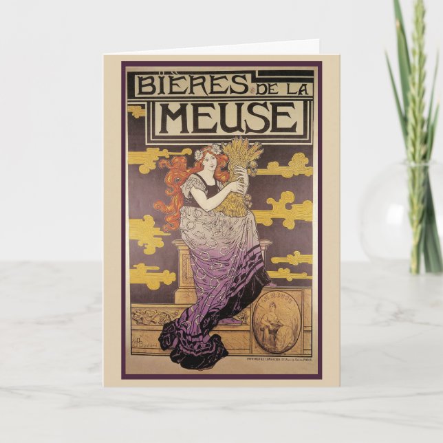Carte Bière de la Meuse par Marc Auguste Bastard (Devant)