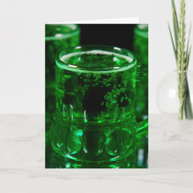 Carte Bière irlandaise pour la Saint-Patrick (Devant)