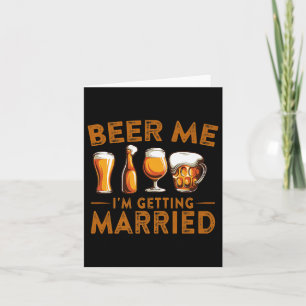 Carte Bière Moi Je Me Marie Drôle Mariée Groom Bache
