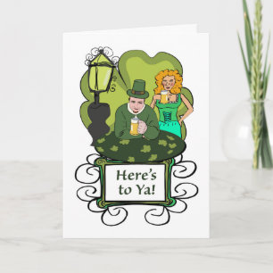 Carte Bières de la Saint-Patrick Acclamations Larmes de 