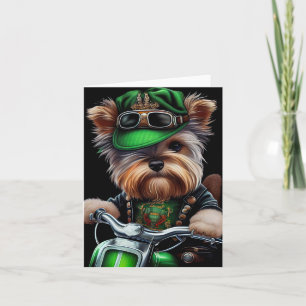 Carte Biewer Terrier Chien Conduite Vélo St. Patrick's D