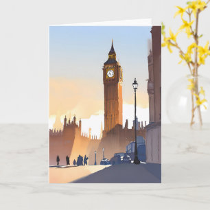 Carte Big Ben tour Elizabeth Londres Angleterre Royaum