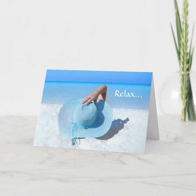 Carte Big Blue Casquette sur Beach Retirement (Devant)